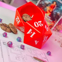 D20 Dobbelsteen Koekjespot voor Pen & Paper Fans