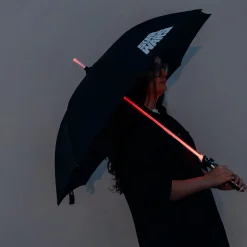 Darth Vader Lichtzwaard Paraplu met lichtfunctie - Star Wars