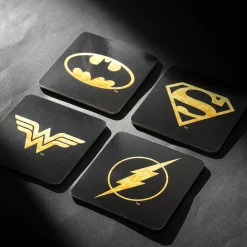 DC Comics Logos Onderzetters Set van 4