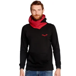 De Batman Logo Hoodie zwart-rood