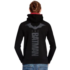 De Batman Logo Hoodie zwart-rood