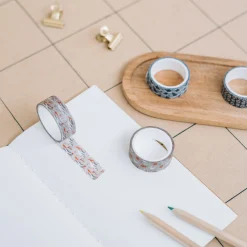 De Grote Golf van Kanagawa - Katsushika Hokusai Washi Tapes 4-delige Set