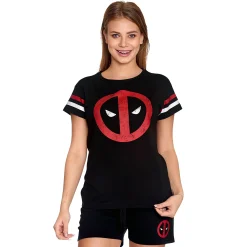 Deadpool - Logo Pyjama kort dames zwart