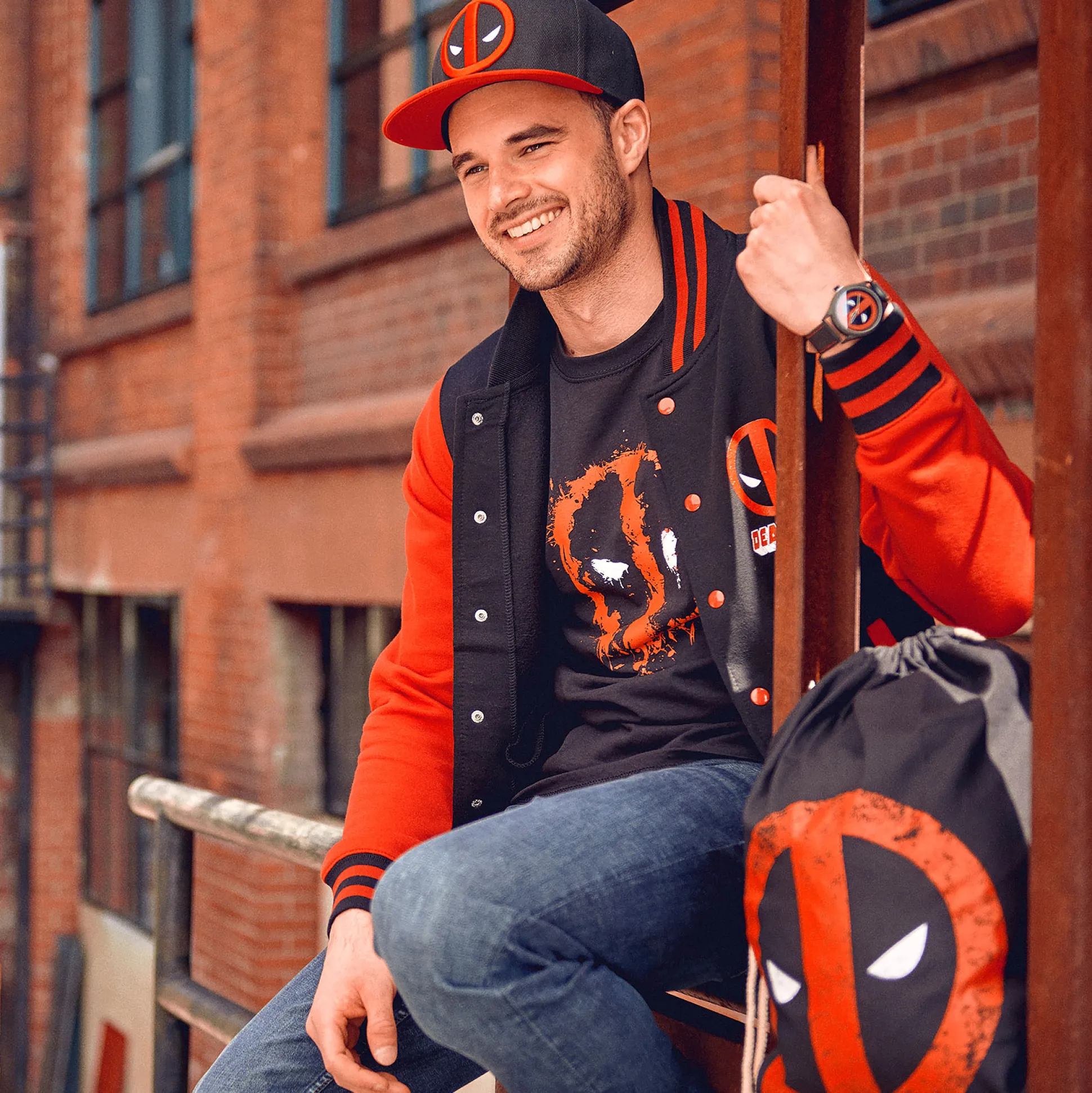 Deadpool - Splatter T-shirt zwart