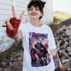 Deadpool en Wolverine Best Bubs Comics T-shirt wit