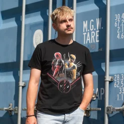 Deadpool en Wolverine Double Trouble T-Shirt zwart