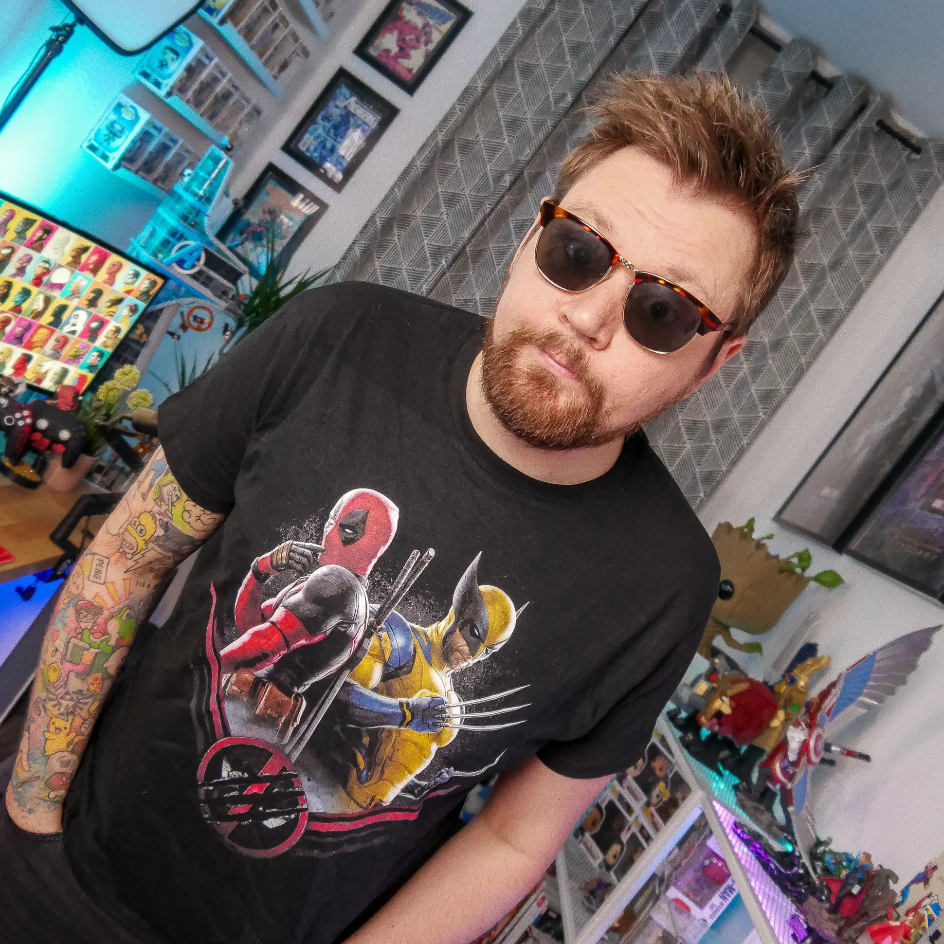 Deadpool en Wolverine Double Trouble T-Shirt zwart