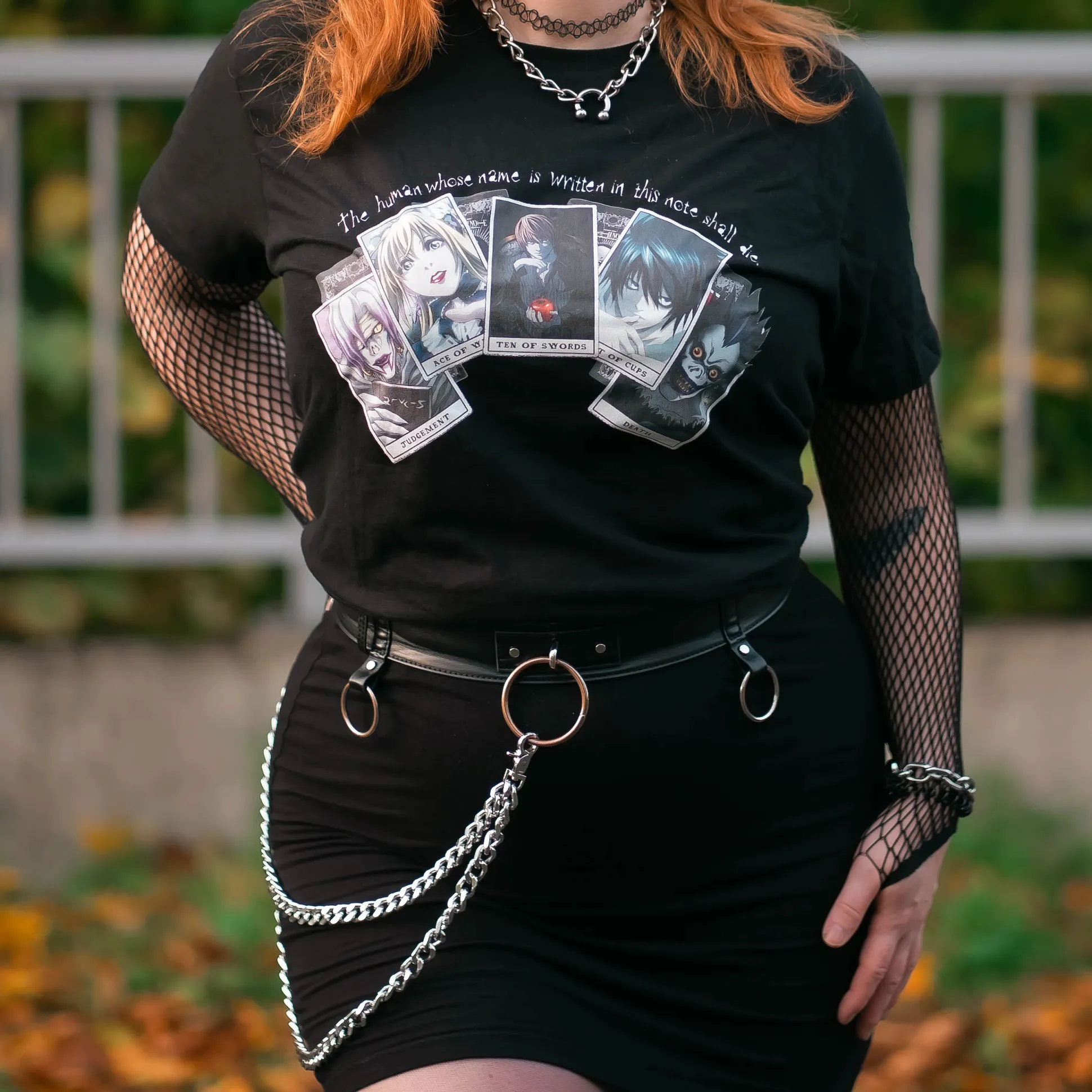 Death Note - Playing Cards T-shirt zwart