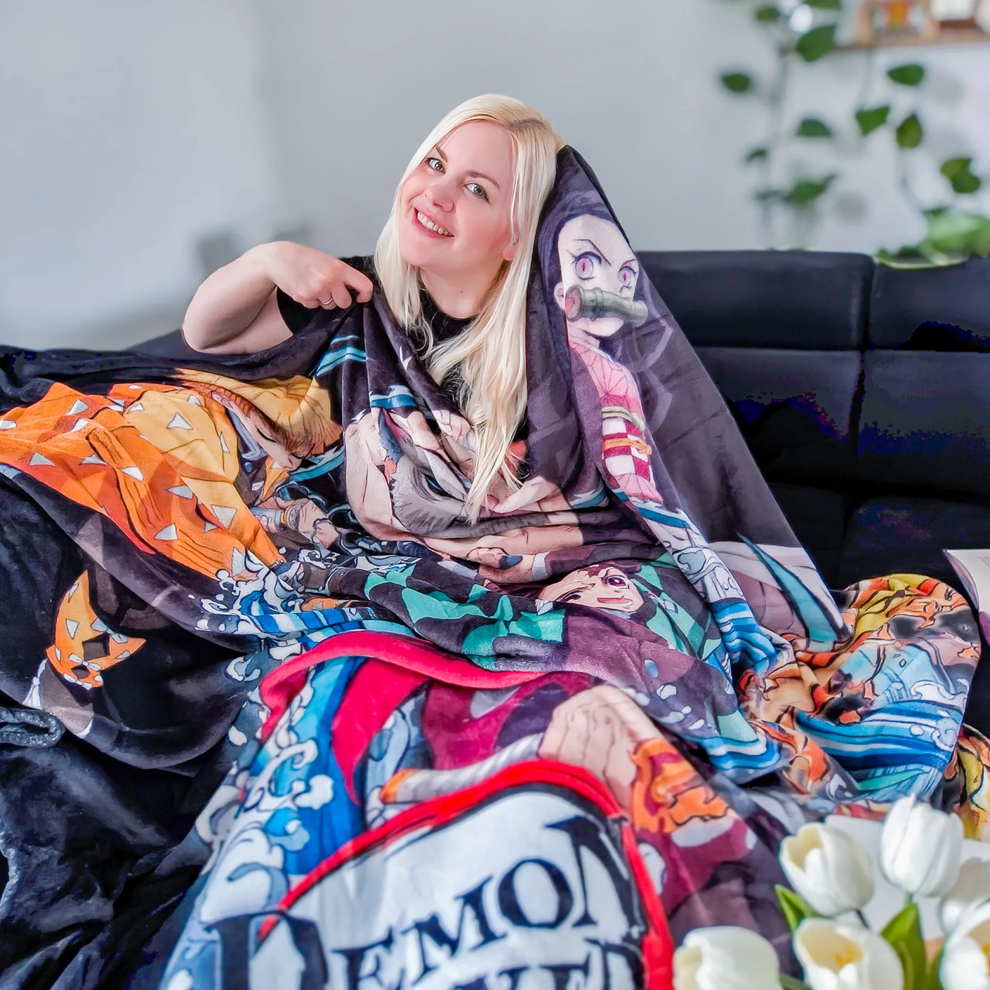 Demon Slayer - Groep Fleece Dekentje