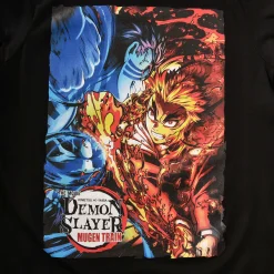 Demon Slayer - Rengoku vs. Akaza T-Shirt Zwart