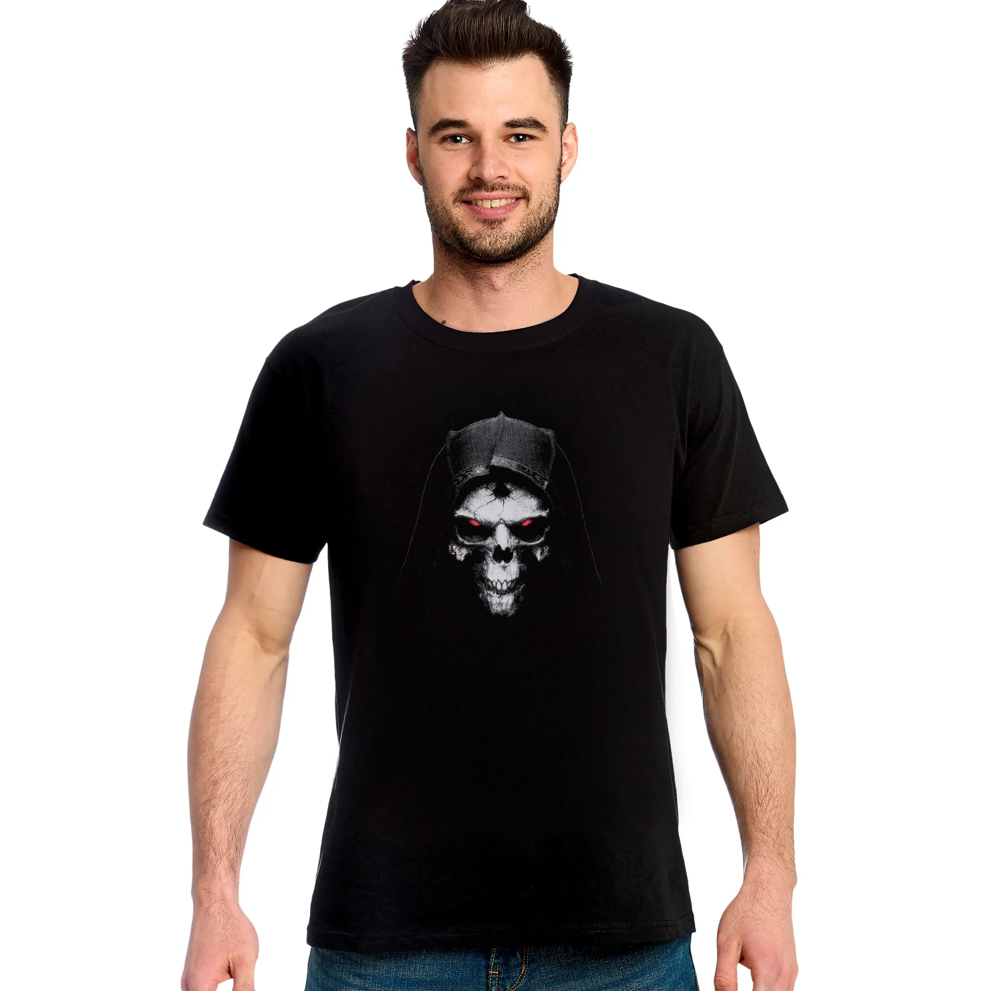 Diablo - Schedel T-Shirt Zwart