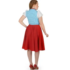 Dirndl Petra - Kostuum Dames rood blauw