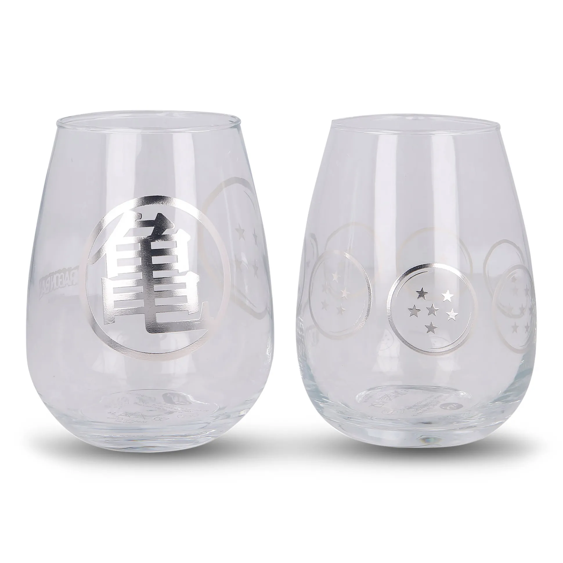 Dragon Ball - Dragon Balls & Kame-symbool glazen set van 2