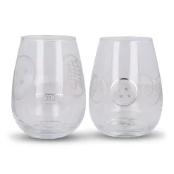 Dragon Ball - Dragon Balls & Kame-symbool glazen set van 2