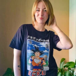 Dragon Ball - Goku Eat T-Shirt Zwart