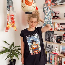 Dragon Ball - Goku Eat T-Shirt Zwart