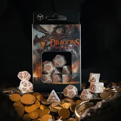 Dragons - Quartz RPG Dobbelset 7-delig