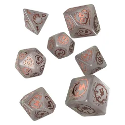 Dragons - Quartz RPG Dobbelset 7-delig