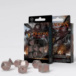 Dragons - Quartz RPG Dobbelset 7-delig