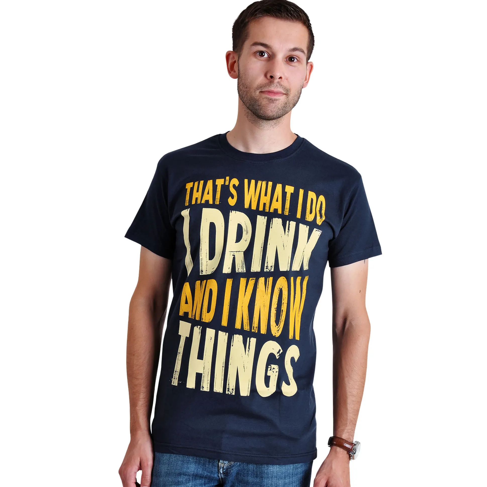 Drink En Weet Dingen - Blauw T-Shirt
