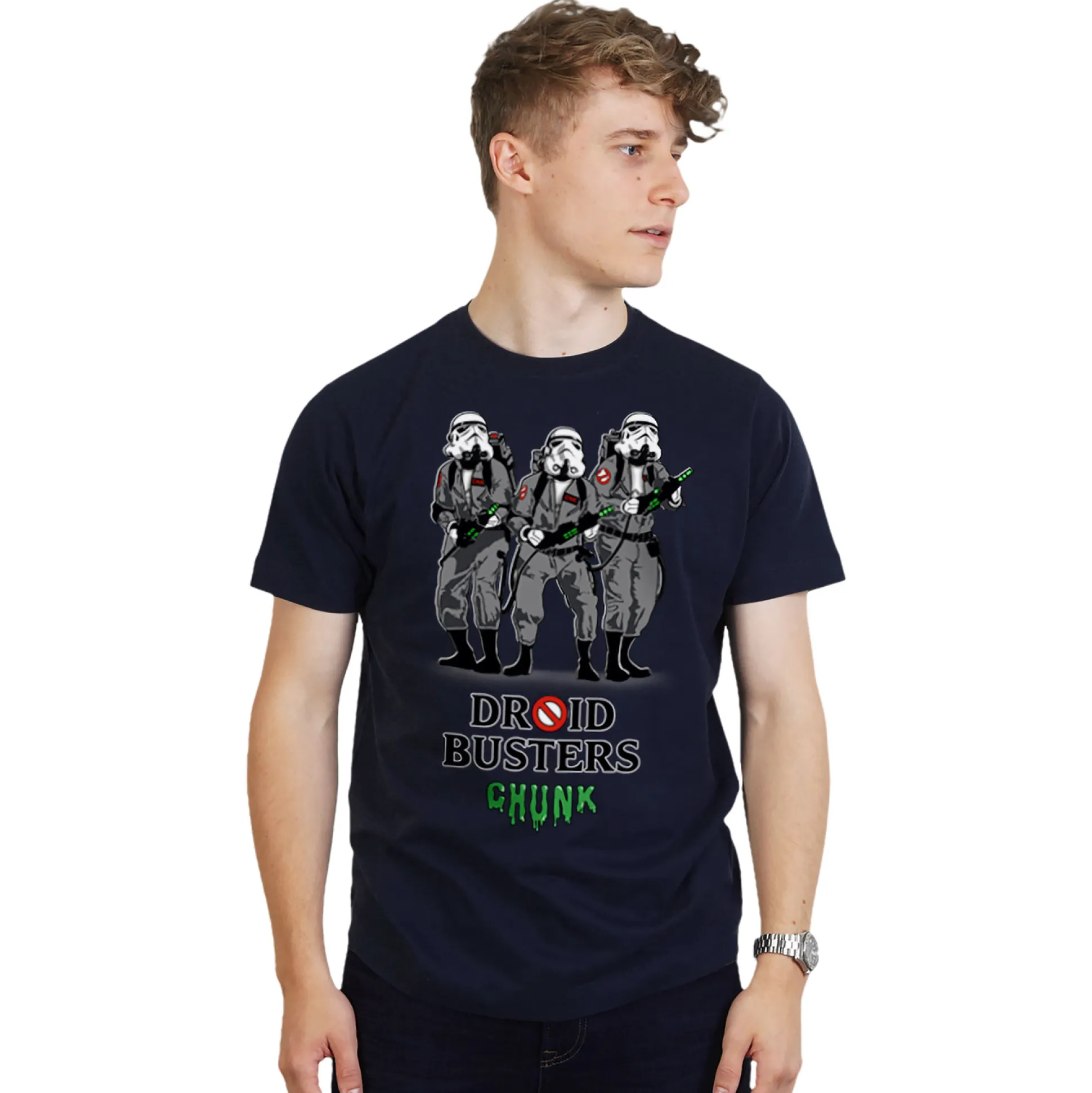 Droidbusters T-shirt voor Star Wars Fans blauw