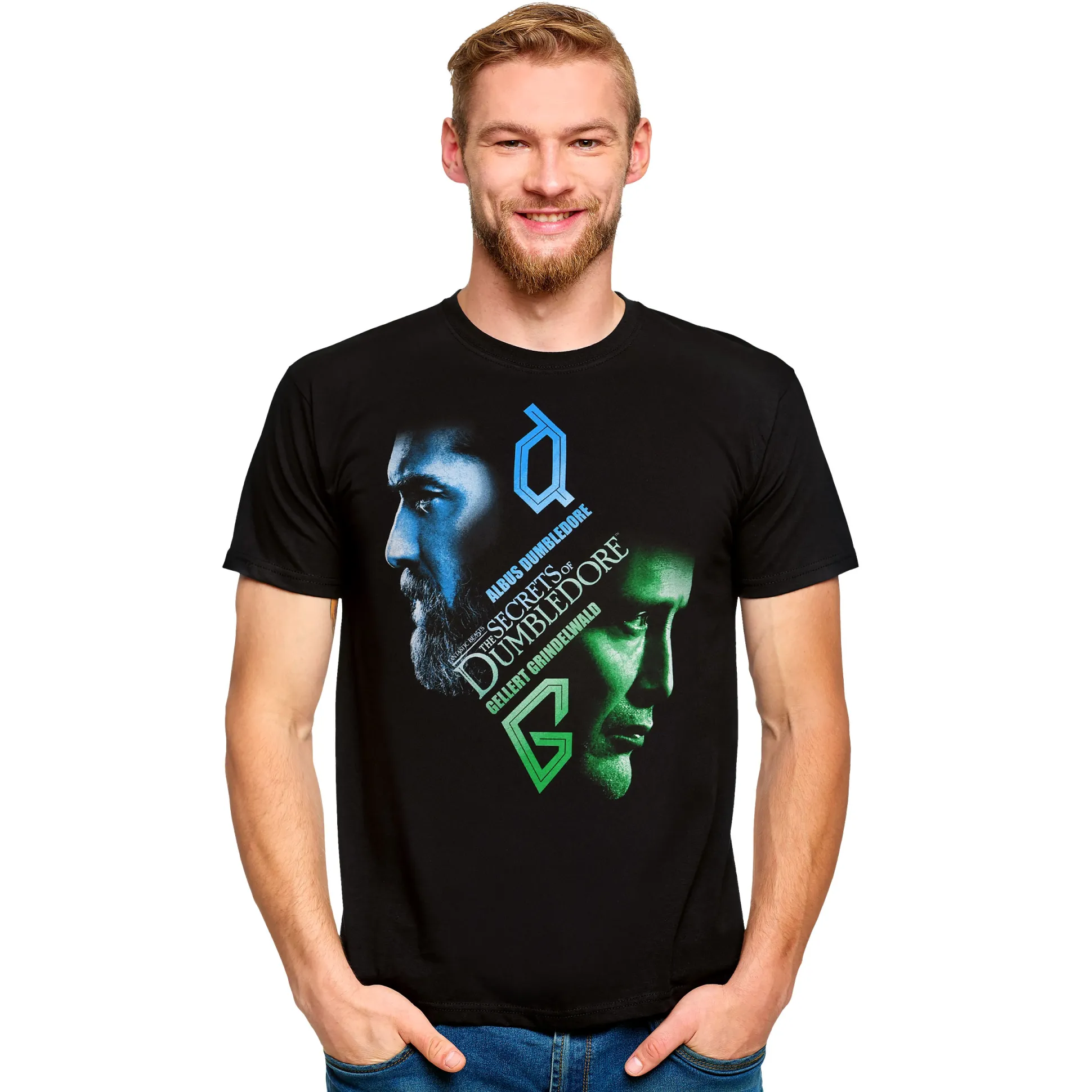 Dumbledore & Grindelwald T-shirt zwart - Fantastische Beesten