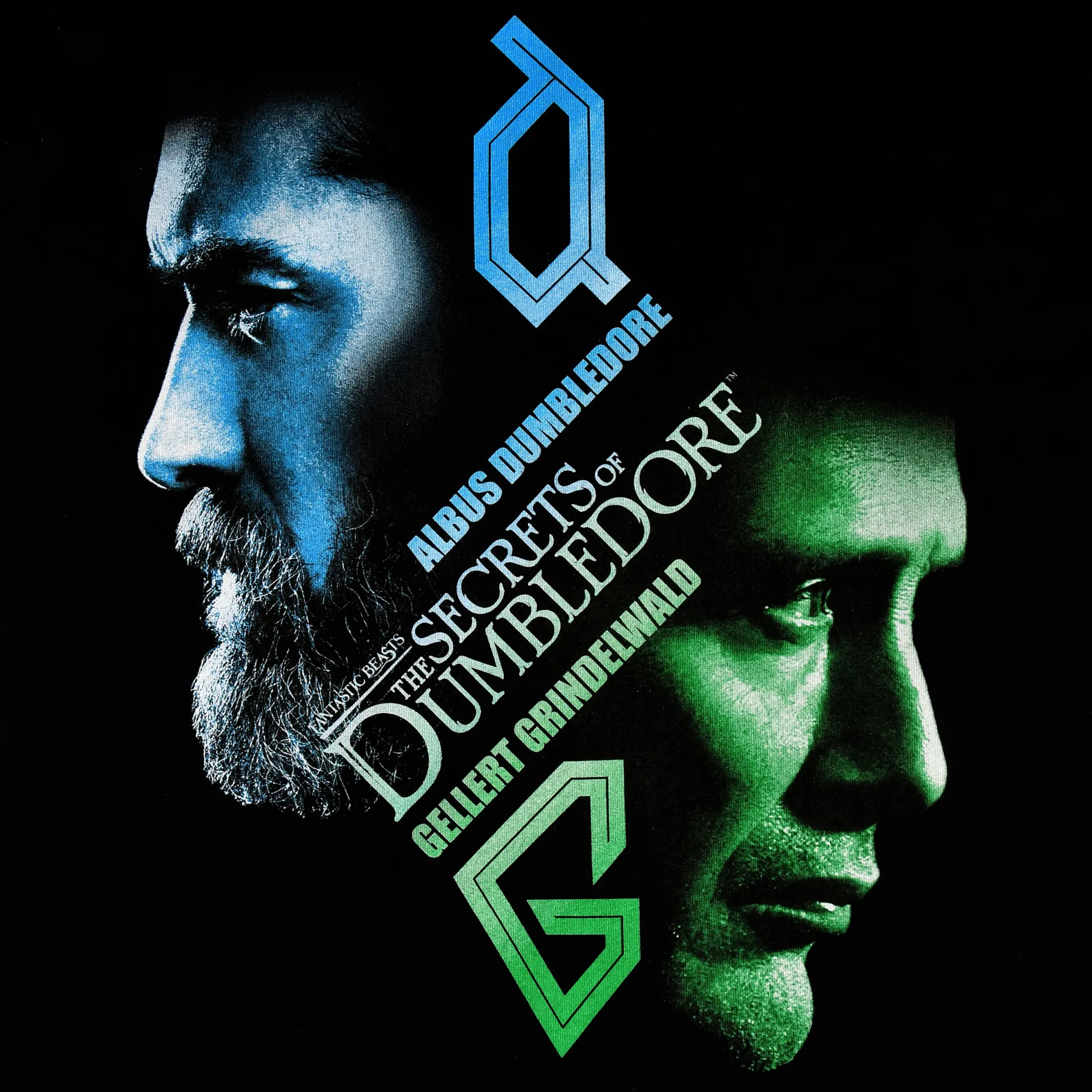 Dumbledore & Grindelwald T-shirt zwart - Fantastische Beesten