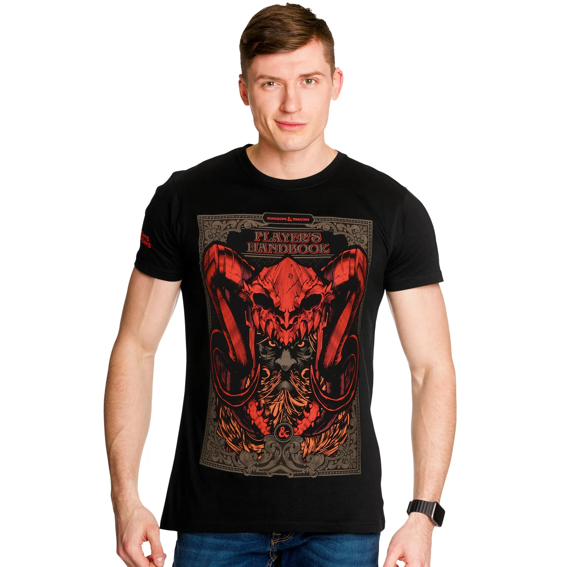 Dungeons & Dragons - Player's Handbook T-Shirt Zwart