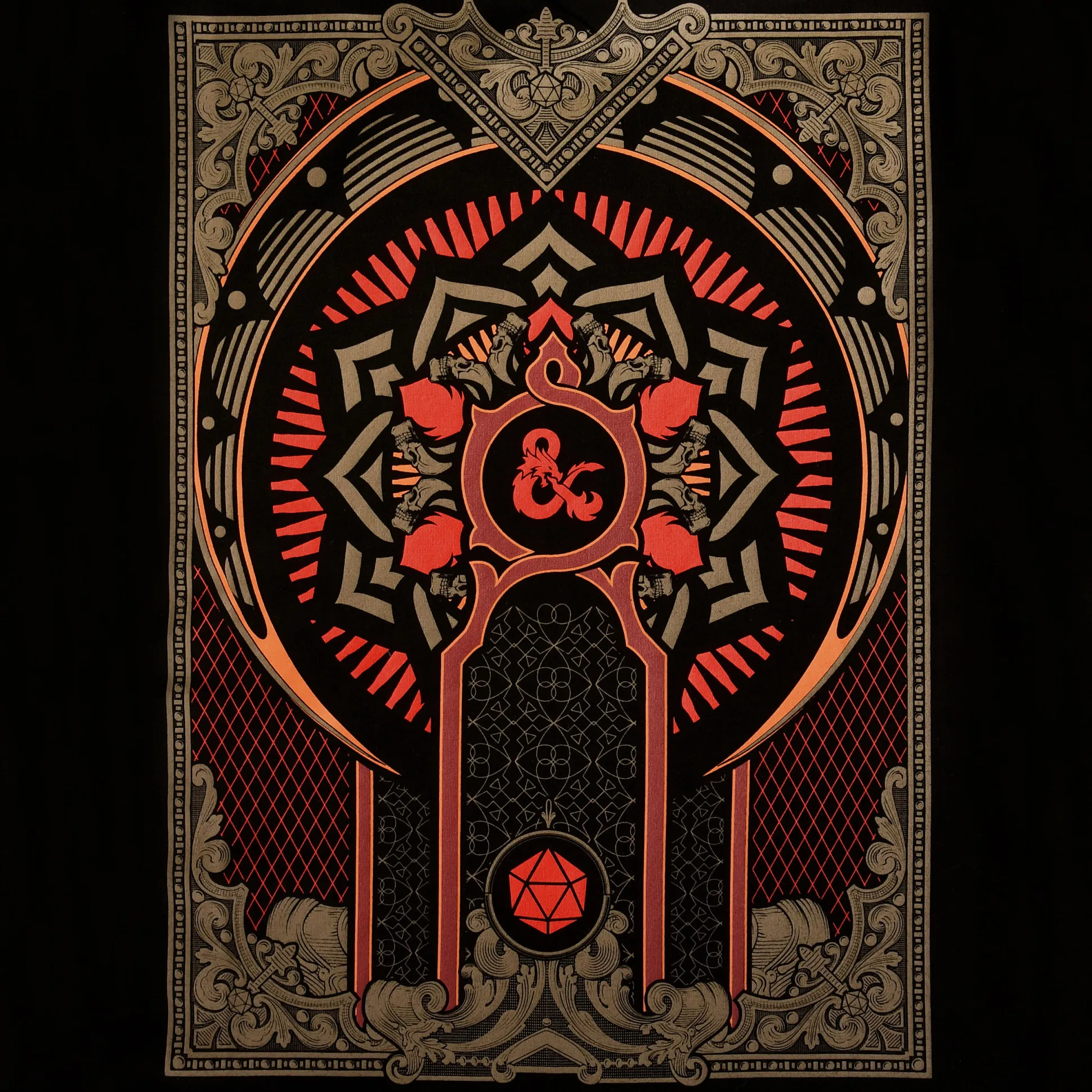 Dungeons & Dragons - Player's Handbook T-Shirt Zwart