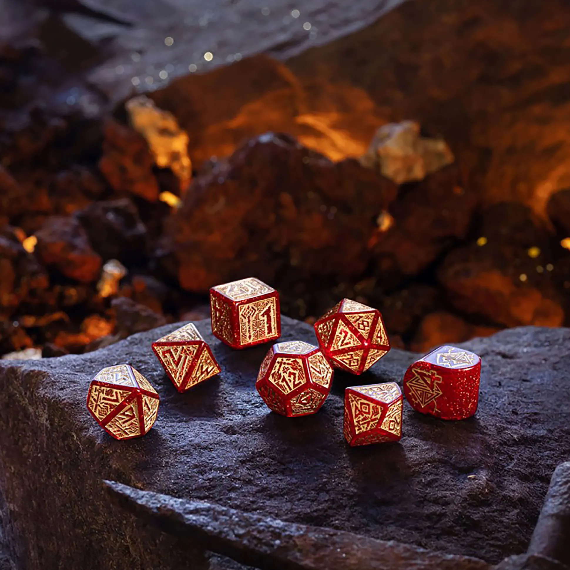 Dwarven - Jewels RPG Dobbelstenen Set 7-delig