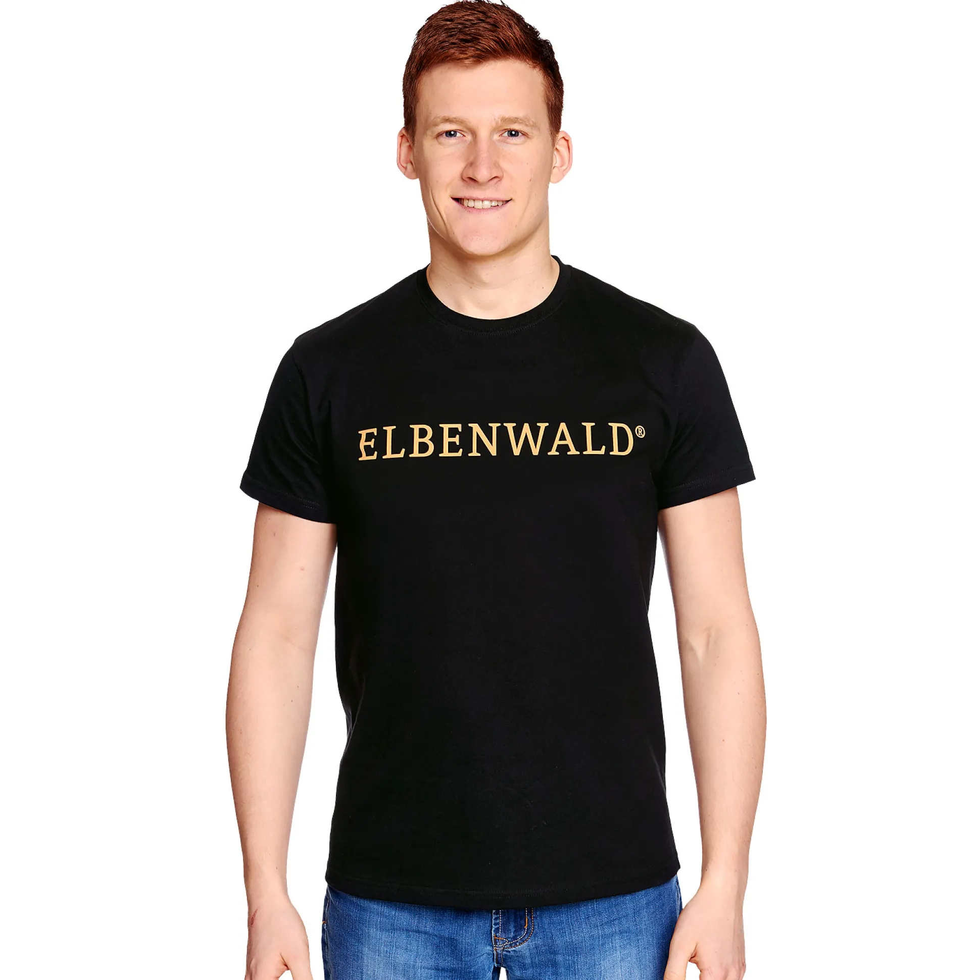 Elbenwald - Klassiek Logo T-Shirt Zwart