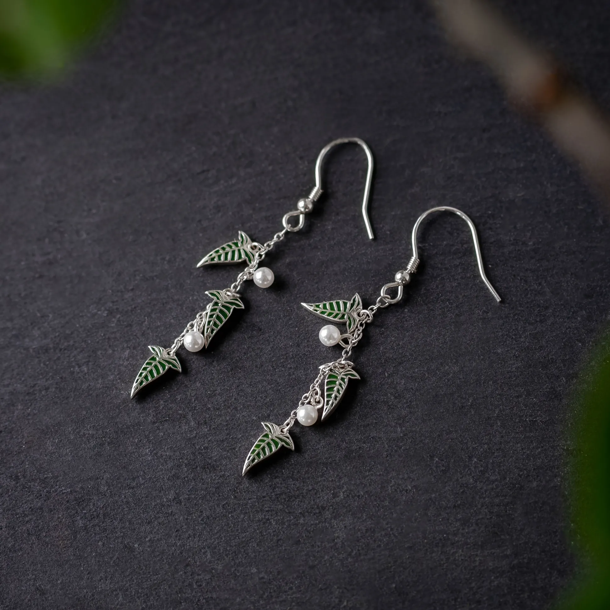 Elfenblad Oorbellen 925 Sterling Zilver - In de Ban van de Ring