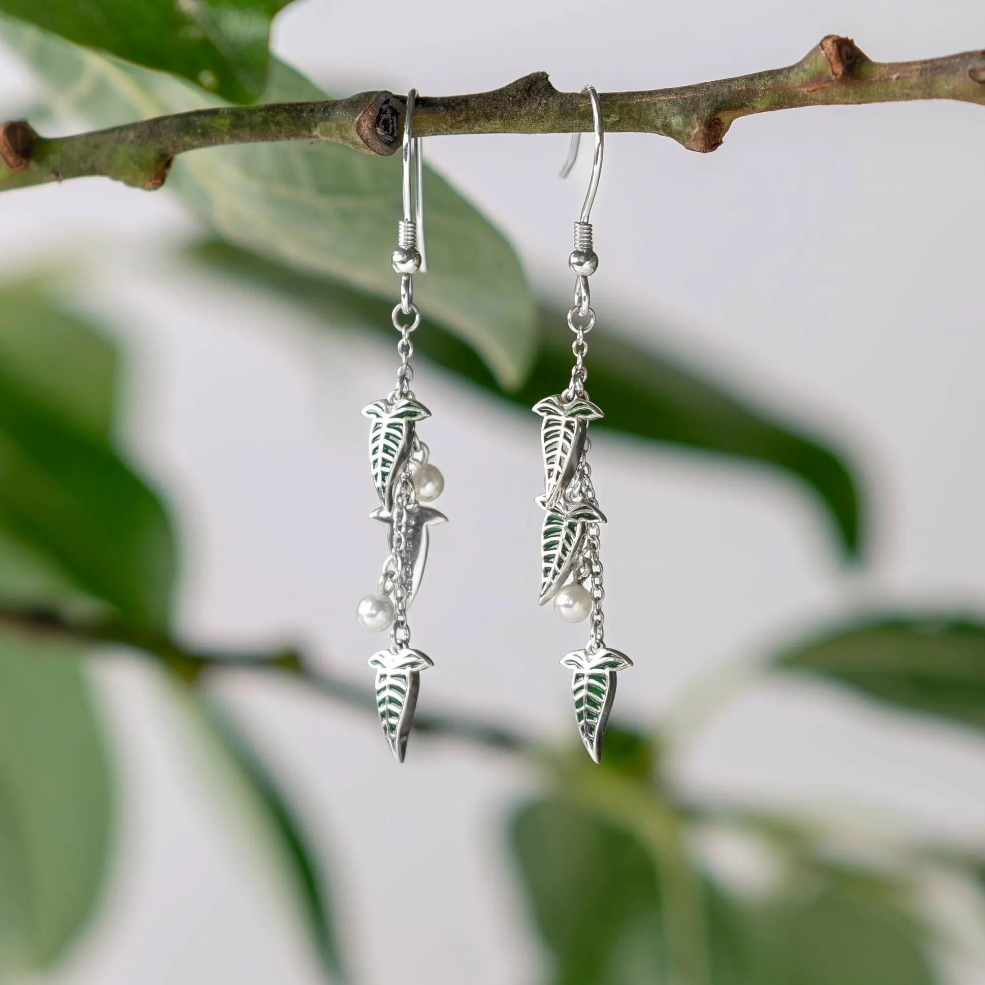 Elfenblad Oorbellen 925 Sterling Zilver - In de Ban van de Ring