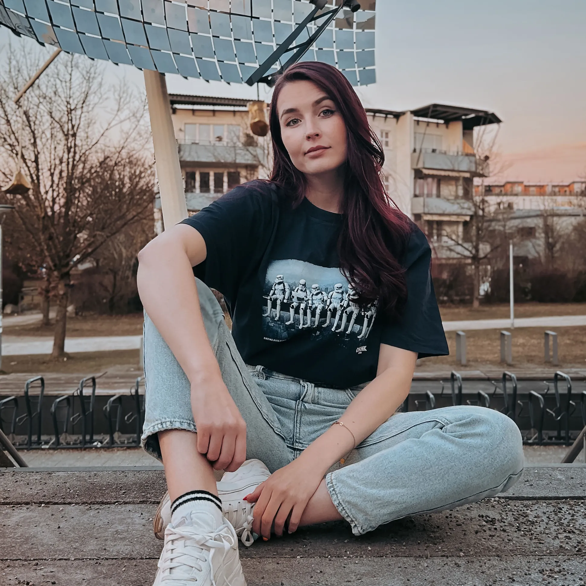 Empire Building T-shirt voor Star Wars fans blauw