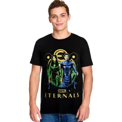 Eternals - Ikaris & Sersi T-shirt zwart
