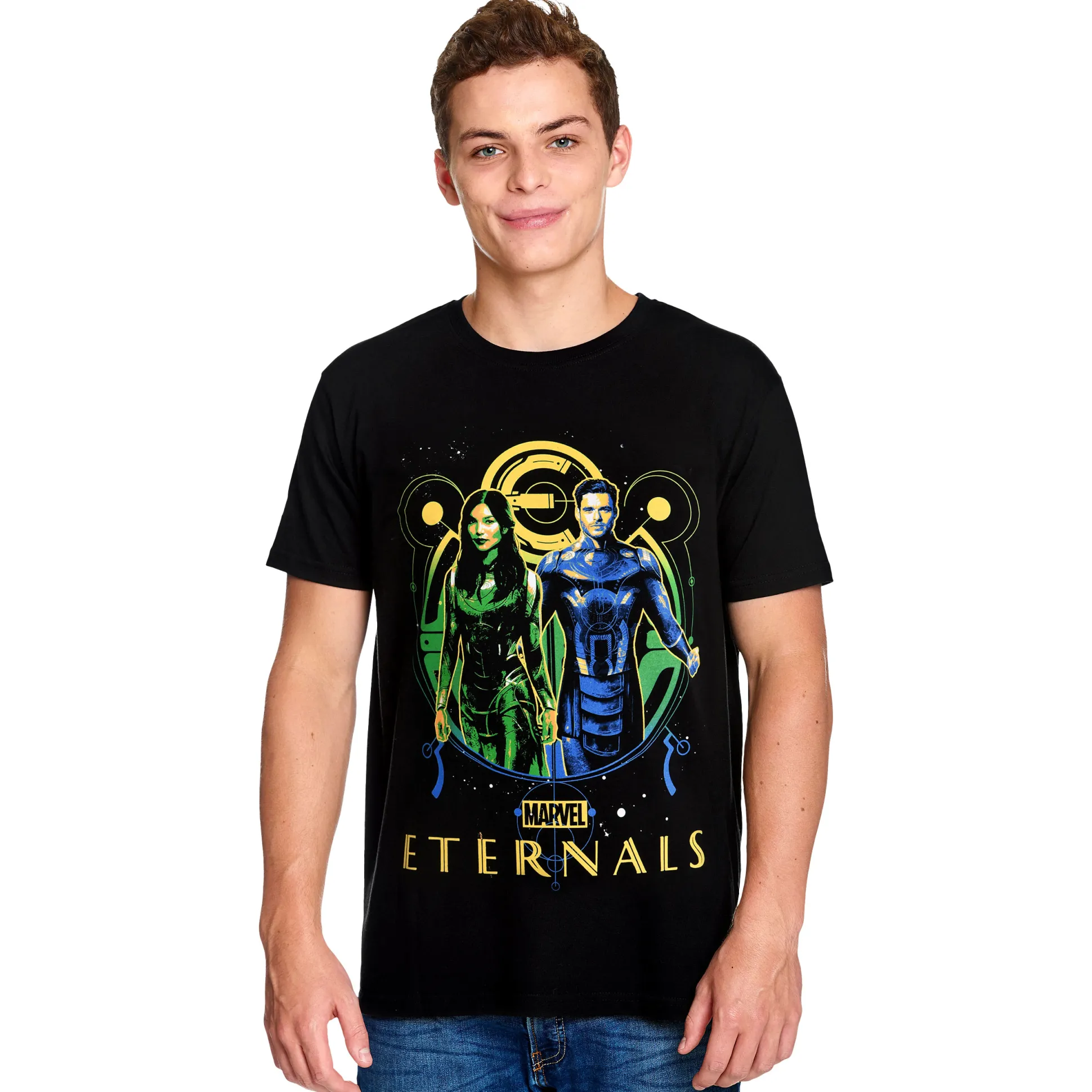 Eternals - Ikaris & Sersi T-shirt zwart