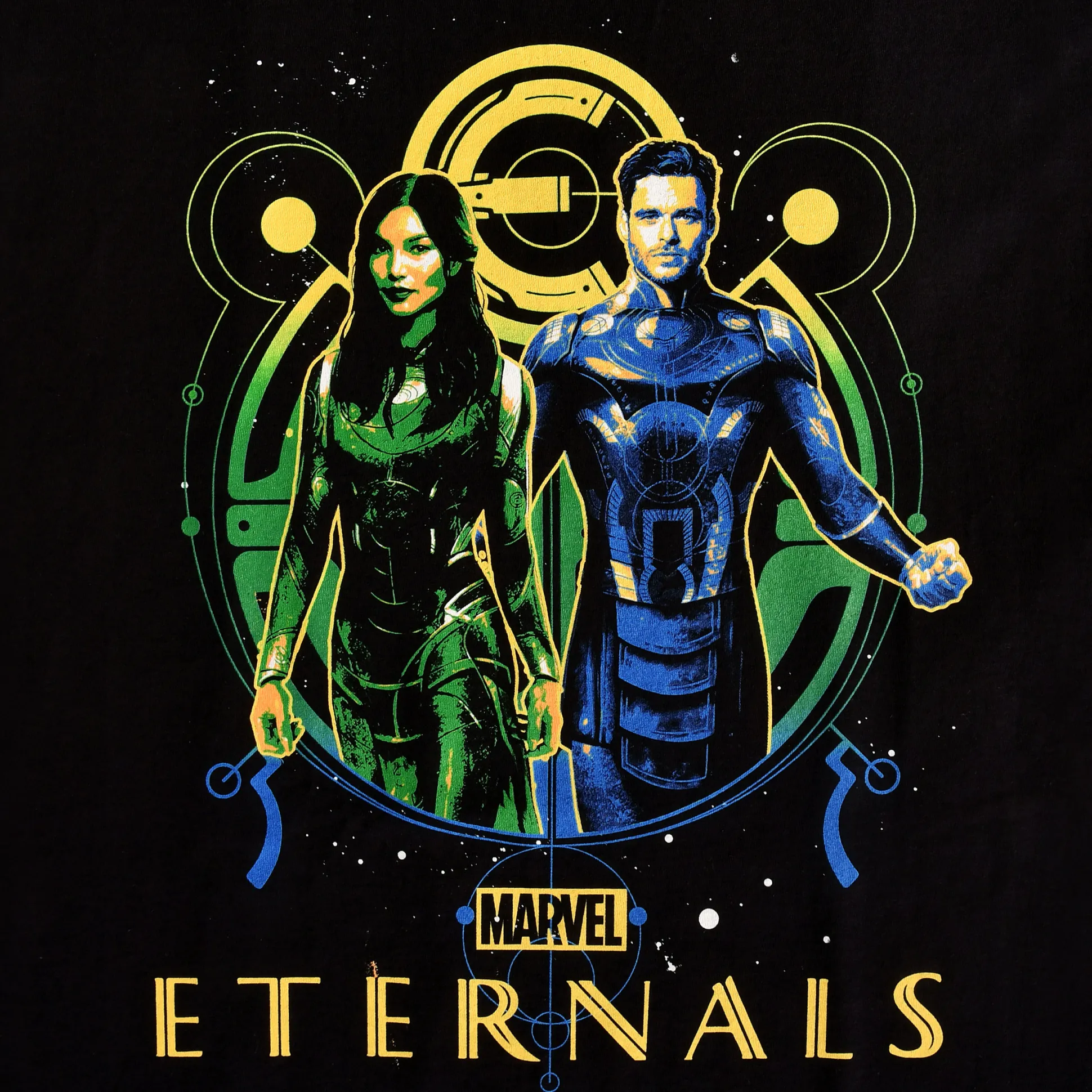 Eternals - Ikaris & Sersi T-shirt zwart