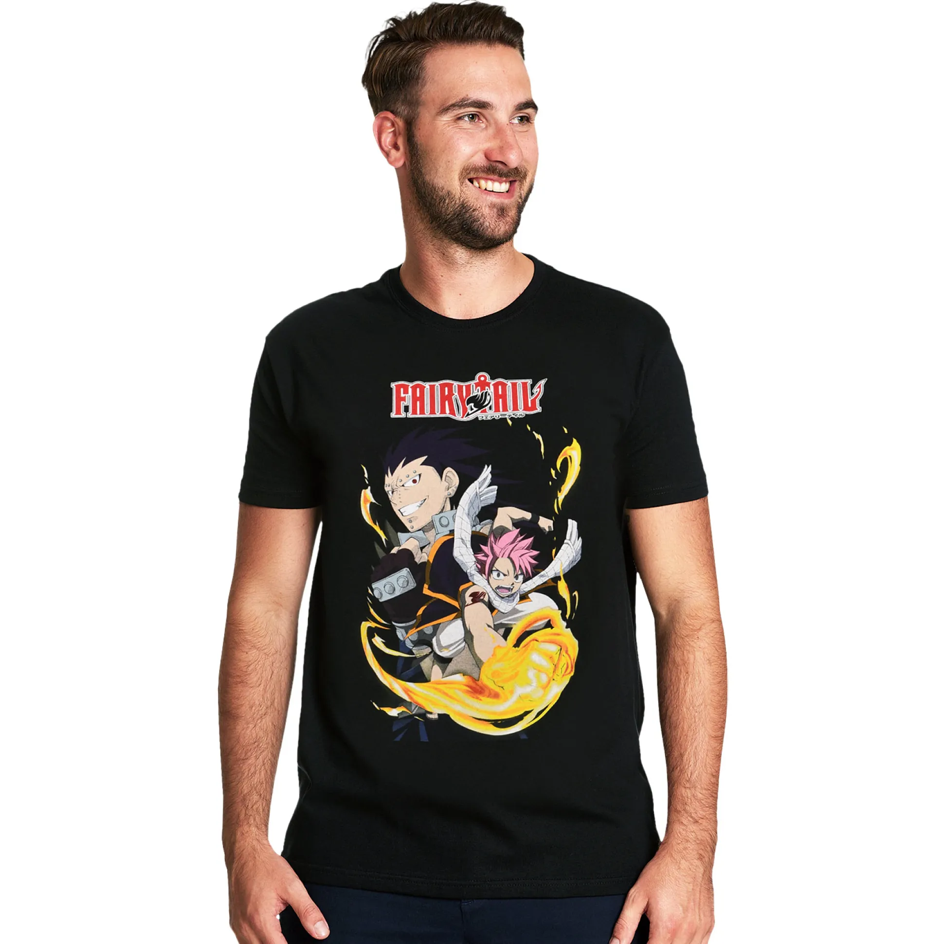 Fairy Tail - The Dragon Search T-Shirt Zwart