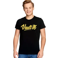 Fallout - Oil Vault 76 T-Shirt Zwart