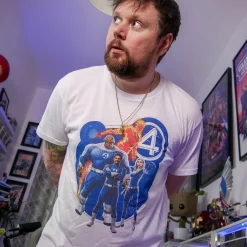 Fantastic Four - Groep T-Shirt wit