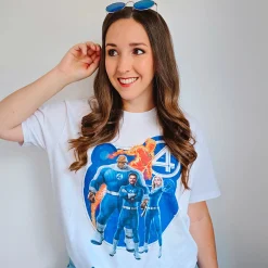 Fantastic Four - Groep T-Shirt wit