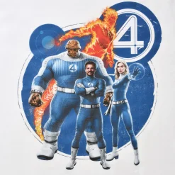 Fantastic Four - Groep T-Shirt wit