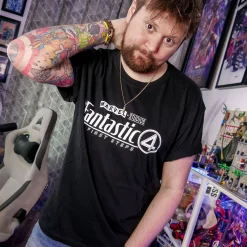 Fantastic Four - Logo T-Shirt Zwart