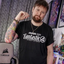 Fantastic Four - Logo T-Shirt Zwart