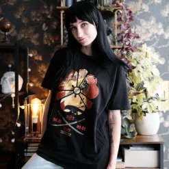 Female Assassin T-Shirt voor Kill Bill Fans Zwart
