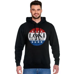 For President Hoodie voor Loki Fans zwart