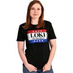 For President T-shirt zwart voor Loki fans