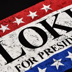 For President T-shirt zwart voor Loki fans