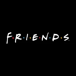 Friends - Logo T-Shirt zwart