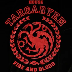 Game of Thrones - Targaryen Wapen T-shirt zwart